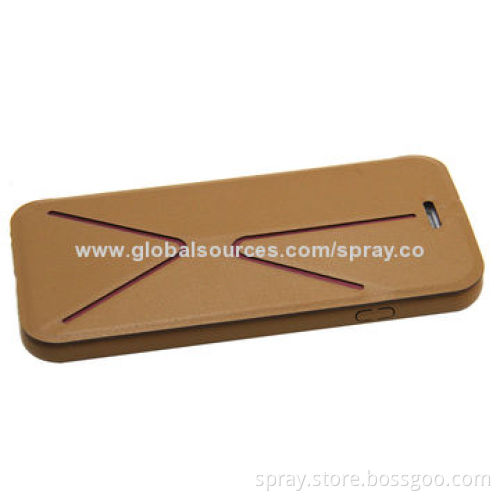 Luxury leather folio stand cases for iPhone, a full leather cover as iPhone 5 original case